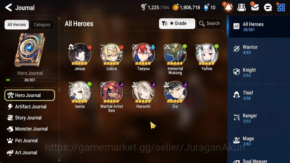 Epic Seven Accounts Global Unverif|Fresh Starter|Low Progress|3 ML (Ma image 2
