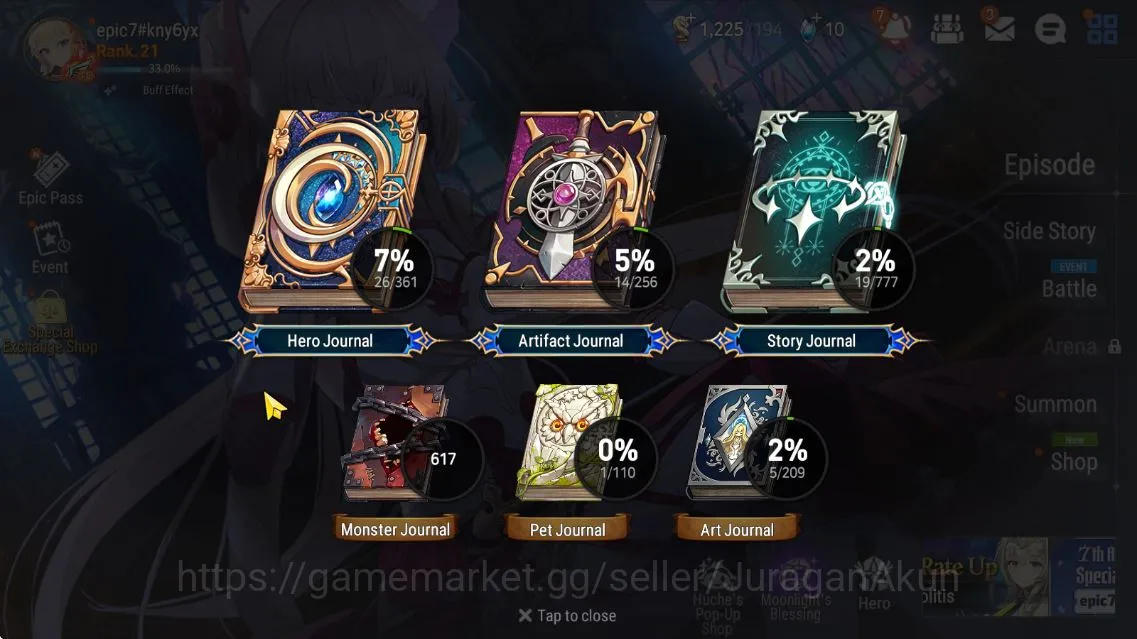 Epic Seven Accounts Global Unverif|Fresh Starter|Low Progress|3 ML (Ma image 3