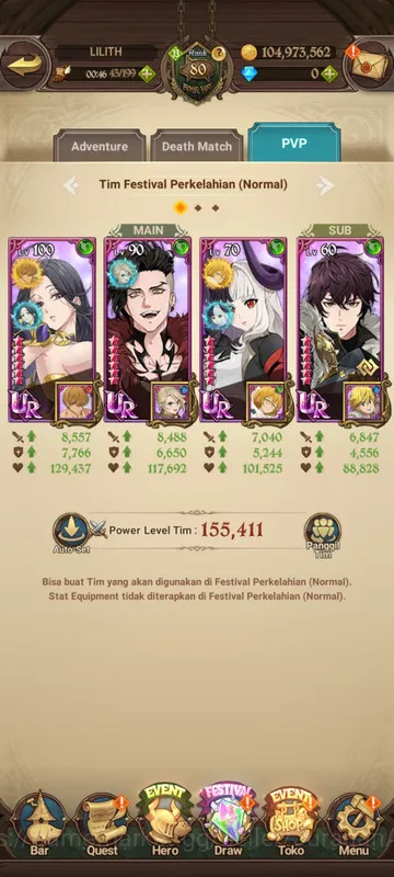 The Seven Deadly Sins: Grand Cross Accounts Midgame Asia |2,5M CC| 1LR + 5UR + Collab Konosuba (Elizabeth, Tristan 5