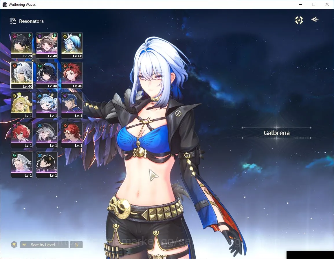 Wuthering Waves Mid-Game NA|UL43| 2 Limited [Galbrena,Shorekeeper+Sign]|11k image 1