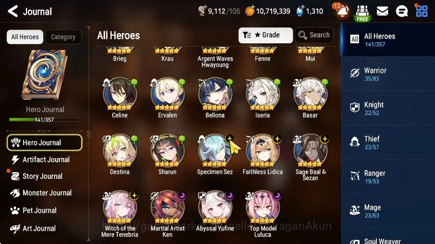 Epic Seven Accounts Mid-Tier Global Unverif|ML7 4