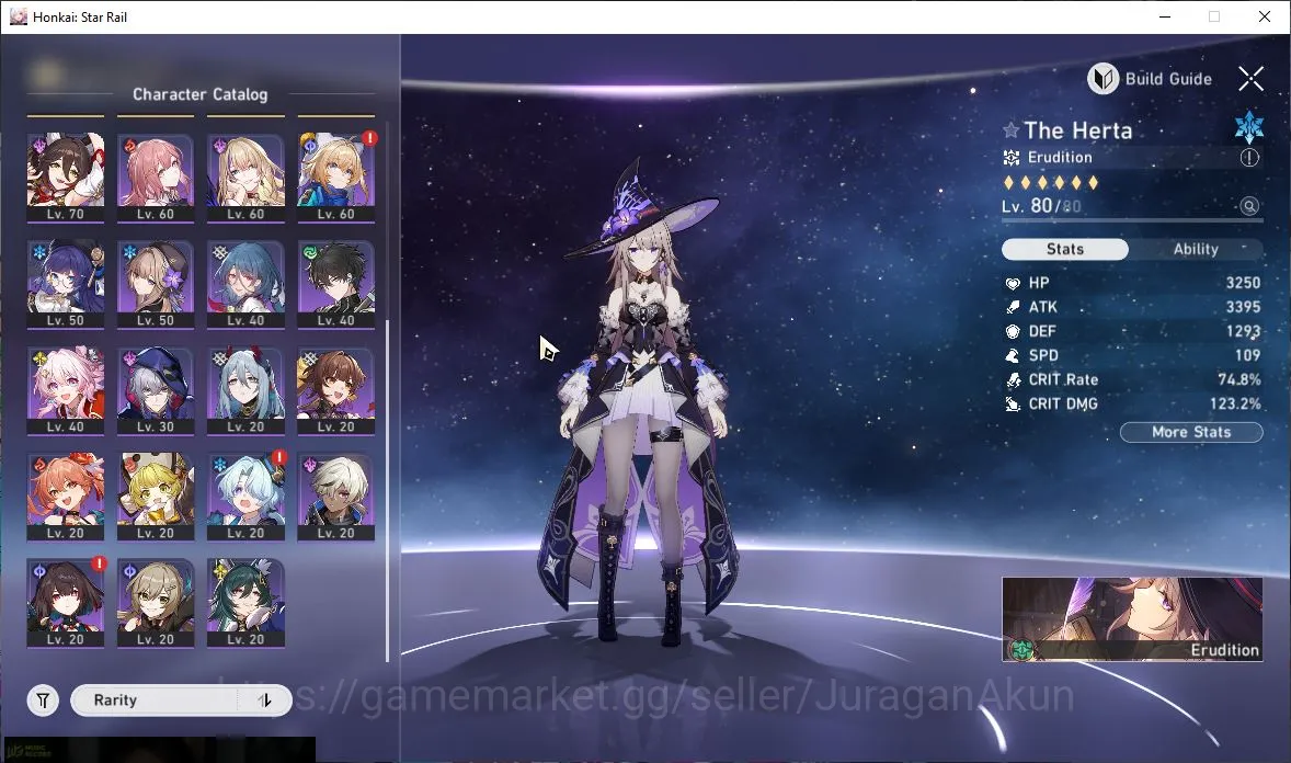 Honkai Star Rail Accounts Mid Game ASIA [TL64]| 4 Limited |[The Herta+Sign,Anaxa,Phainon,Ruan Mei,Saber,Archer]| Amphoreus 9