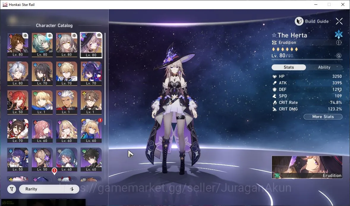 Honkai Star Rail Accounts Mid Game ASIA [TL64]| 4 Limited |[The Herta+Sign,Anaxa,Phainon,Ruan Mei,Saber,Archer]| Amphoreus 6
