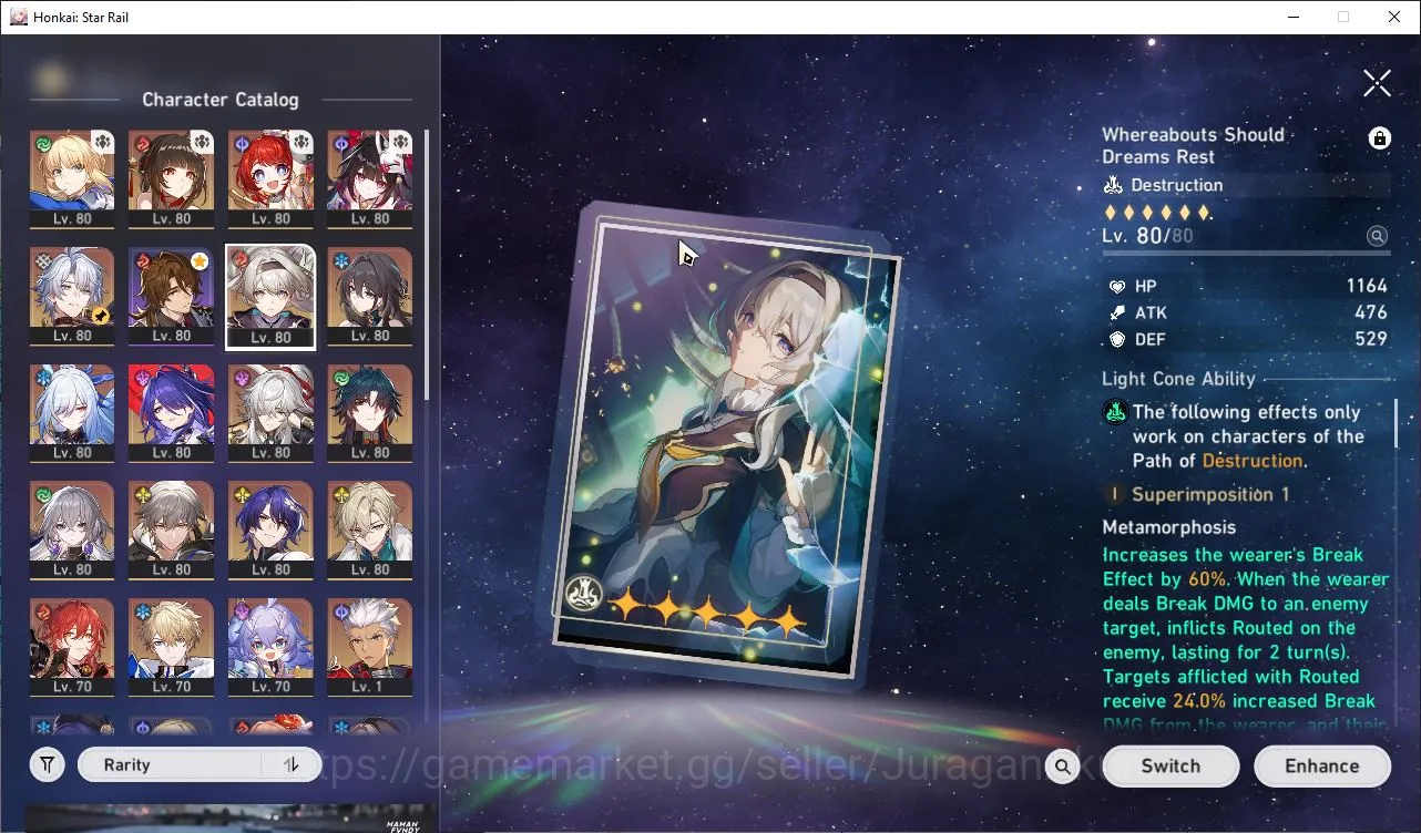 Honkai Star Rail Accounts Mid Game ASIA|TL70|12 Limits [(Saber,Phainon,Firefly,Acheron,Archer)+Sign,Ruan 6