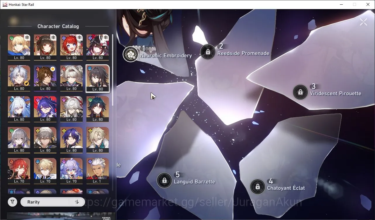 Honkai Star Rail Accounts Mid Game ASIA|TL70|12 Limits [(Saber,Phainon,Firefly,Acheron,Archer)+Sign,Ruan 7