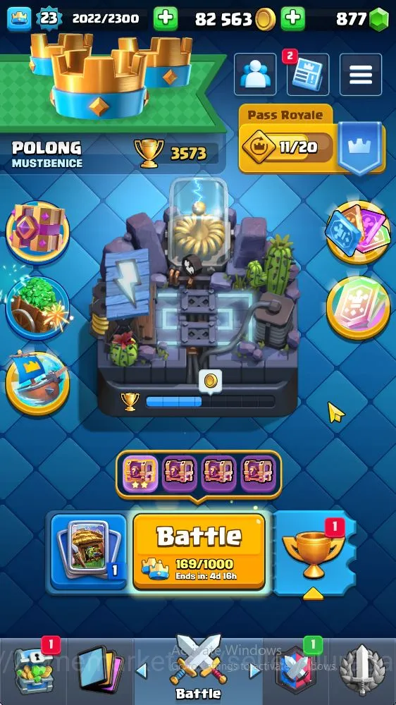 Clash Royale Accounts Lvl 23 | Trophy 3573 | KTL 9 | Card 68 | 3 EVO, 1  image 2