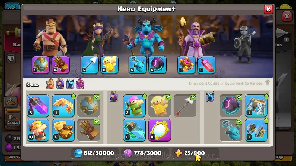 Clash of Clans Accounts Mid-Tier TH 12 - BH 5 Lvl 86 |Thropy 3295| HH 6 |BK 36-AQ 45-MP 22-GW 14-RC 0|Free CN OFF|Protect 8