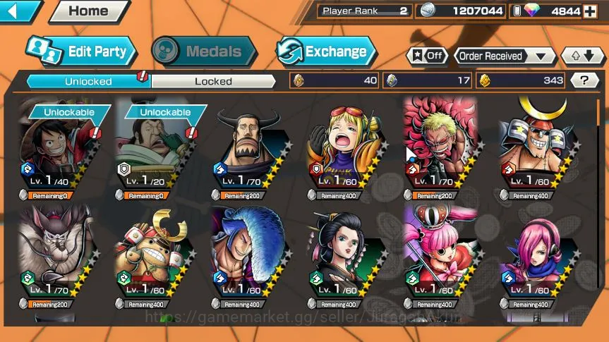 One Piece Bounty Rush Accounts Global | Starter Ready To Gacha | 4,8K RD+343 FG | image 5