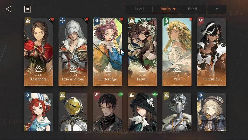 Reverse: 1999 Accounts Midgame GLOBAL Lv 64|16 *6 Crew 3 Limit(Ezio,Semmelweis,Lucy,Kassandra,Flutterpage)|294k 4
