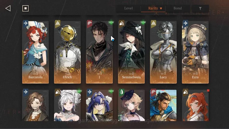 Reverse: 1999 Accounts Midgame GLOBAL Lv 64|16 *6 Crew 3 Limit(Ezio,Semmelweis,Lucy,Kassandra,Flutterpage)|294k 5