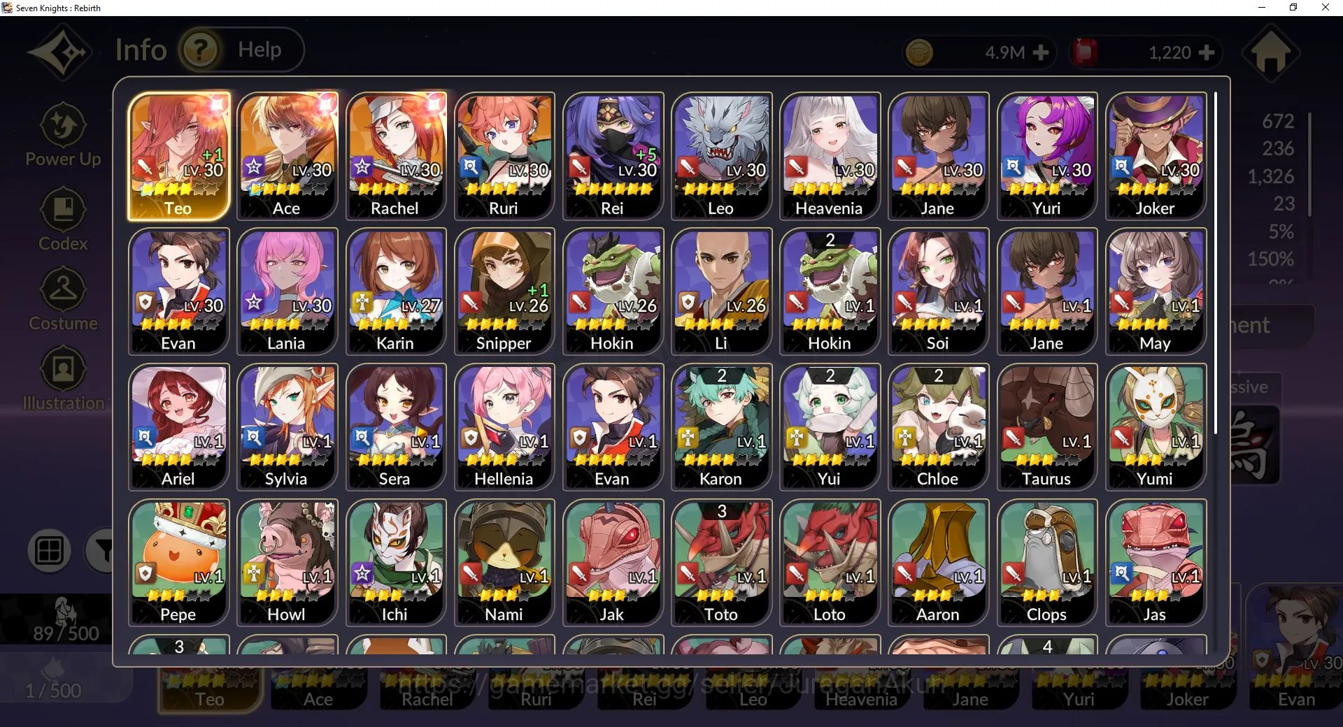 Seven Knights Re:Birth Accounts Global300xx|Starter 4 Legend,3 SPECIAL|Teo TC1,Ace image 4