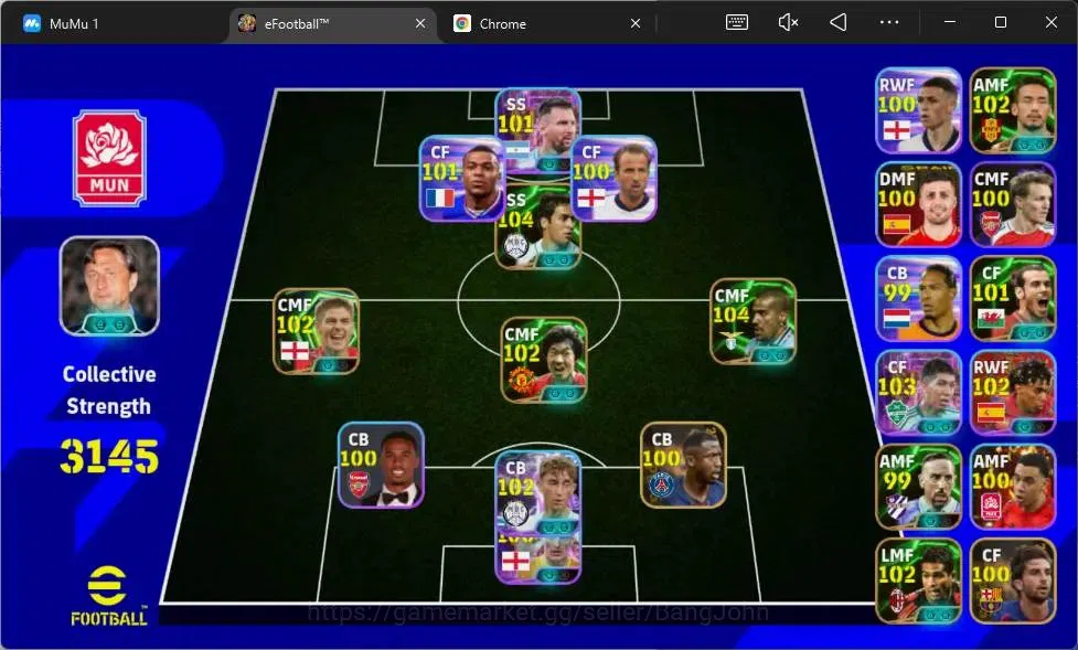 eFootball Accounts Mobile|PW 3145 |Epic Veron,Raul,Gerrard,Nakata,Ji image 1