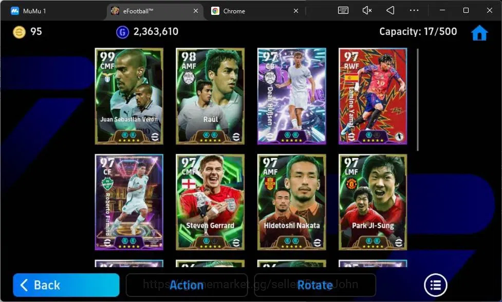 eFootball Accounts Mobile|PW 3145 |Epic Veron,Raul,Gerrard,Nakata,Ji image 3