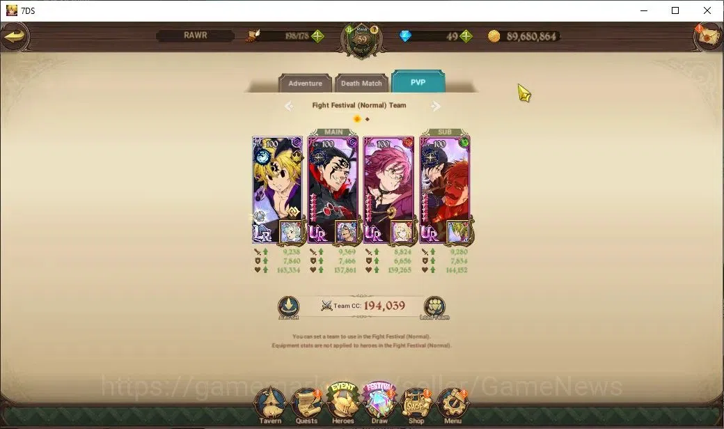 The Seven Deadly Sins: Grand Cross Accounts Endgame ASIA|4M CC|127 LS|4 LR+9 UR+Manny Collab|Nemesis 13