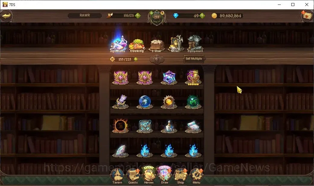 The Seven Deadly Sins: Grand Cross Accounts Endgame ASIA|4M CC|127 LS|4 LR+9 UR+Manny Collab|Nemesis 17