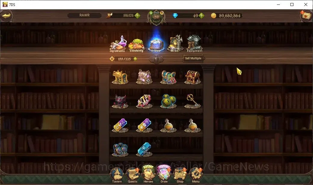 The Seven Deadly Sins: Grand Cross Accounts Endgame ASIA|4M CC|127 LS|4 LR+9 UR+Manny Collab|Nemesis 19