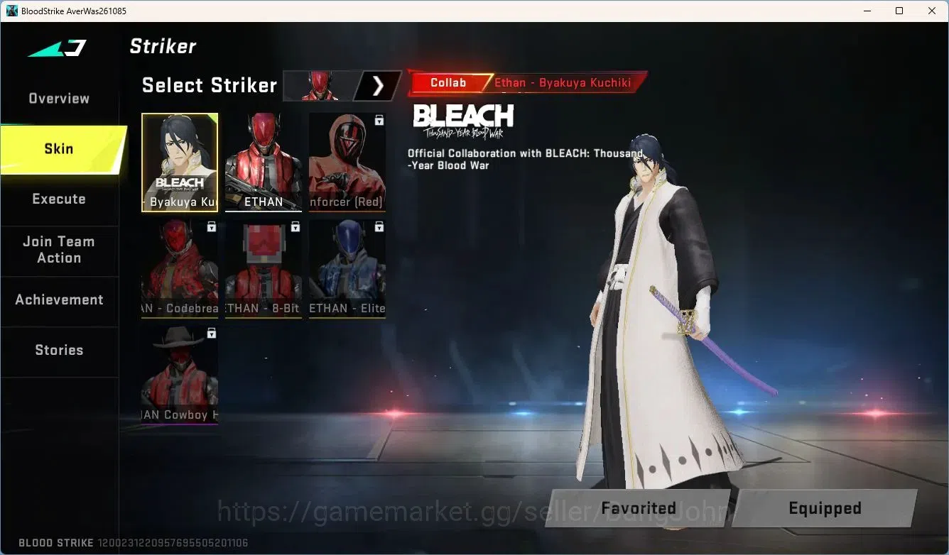 Blood Strike Accounts ASIA | 1 7DS AK47 | 1 BLEACH Byakuya Kuchiki |More image 4