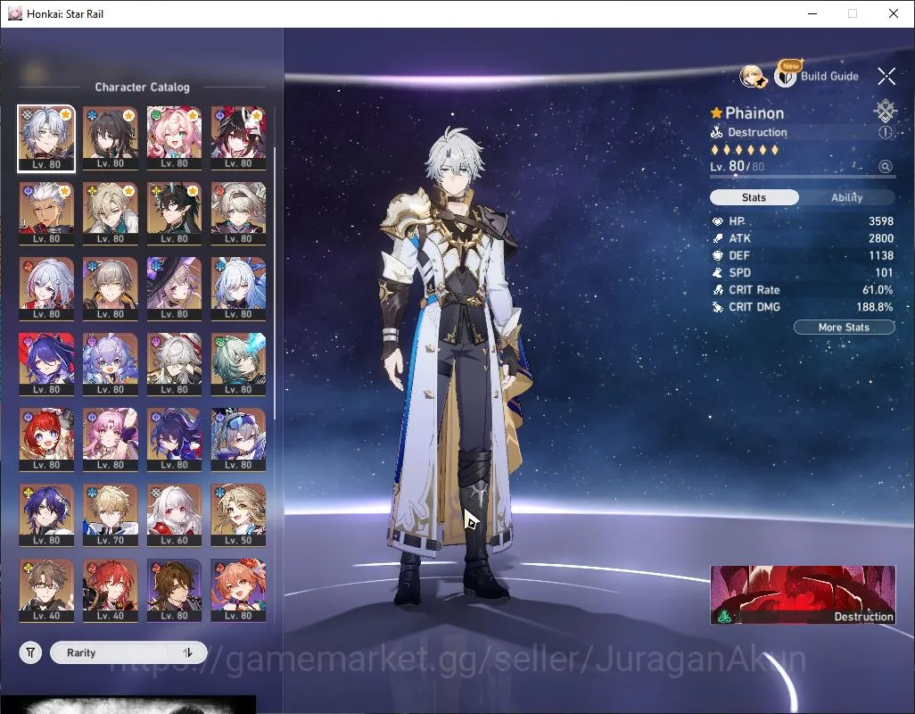 Honkai Star Rail Accounts End Game ASIA|TL70|21 Limited [The Herta+Sign,Danil 3