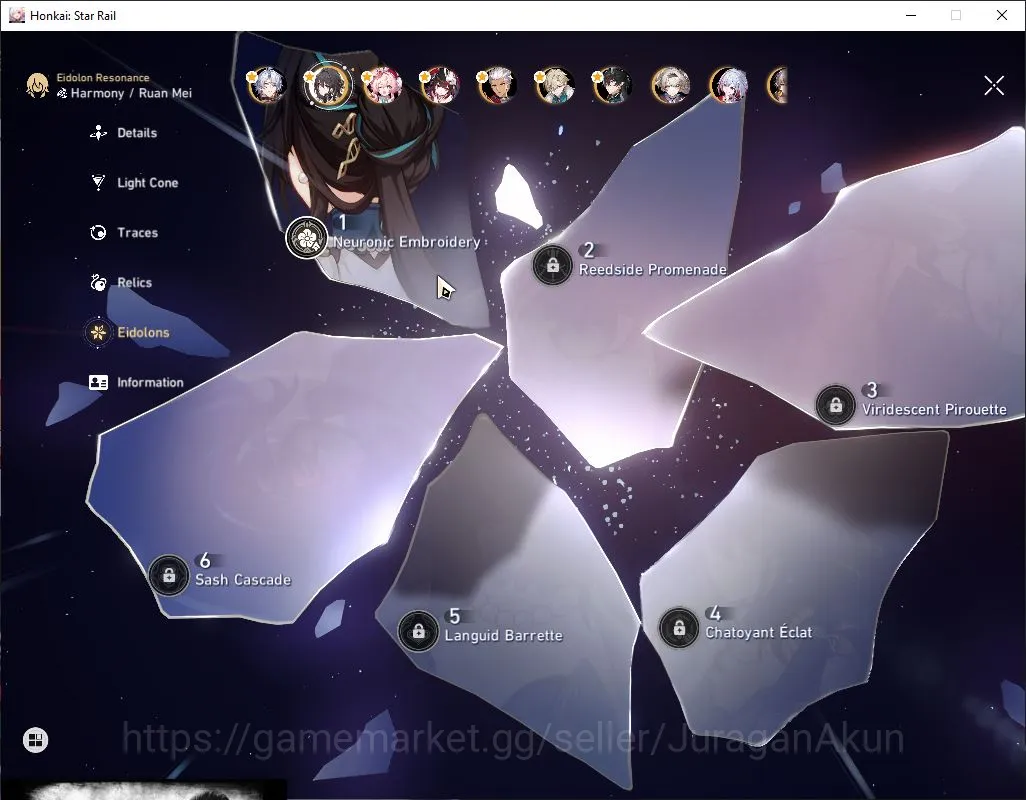 Honkai Star Rail Accounts End Game ASIA|TL70|21 Limited [The Herta+Sign,Danil 5