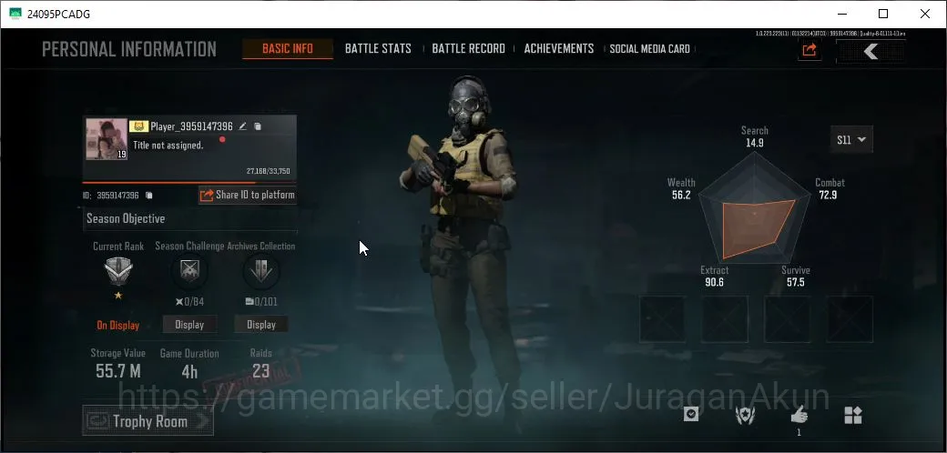 Arena Breakout Mid-Tier [MOBILE] Lv19|SV 55M|CV 54M|Starter Account|AK102  image 1
