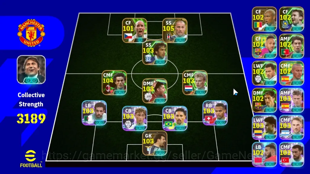 eFootball Accounts Others Android|Power 3189|Epic Ricardo Quaresma,Roberto 1