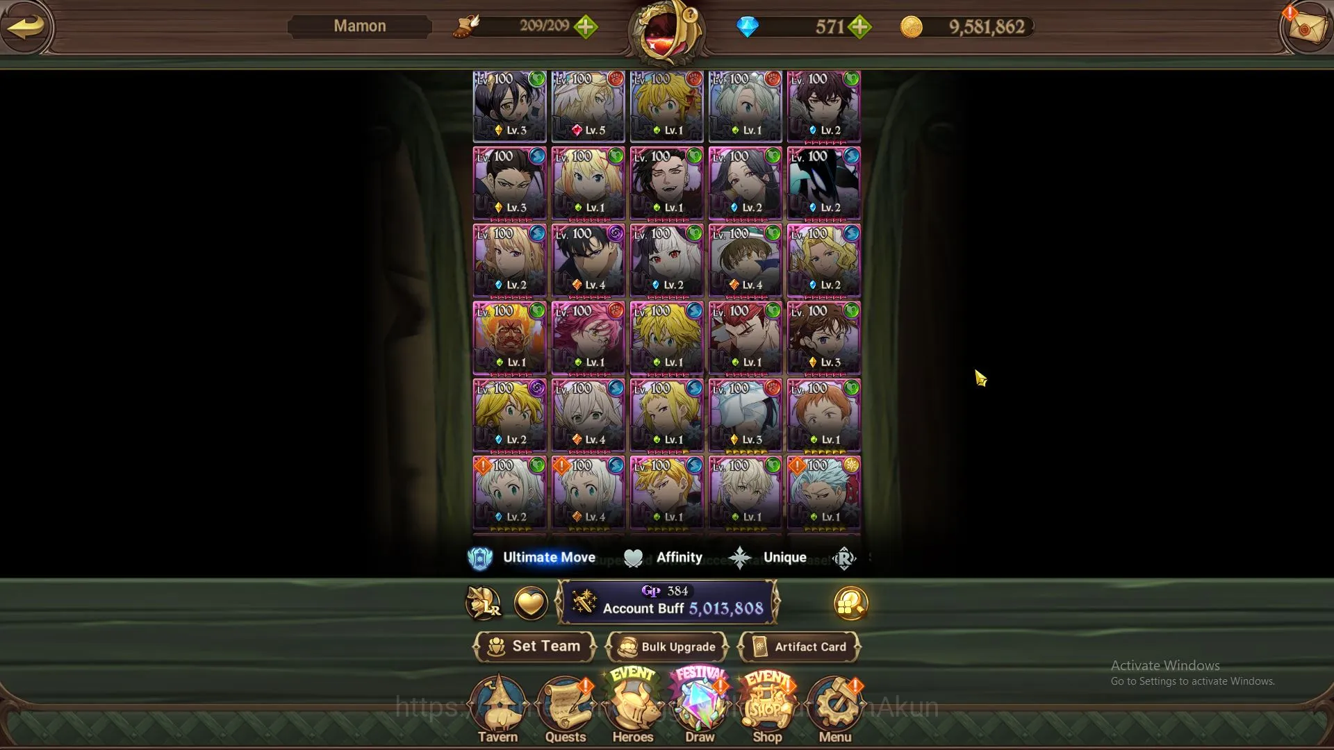 The Seven Deadly Sins: Grand Cross Midgame ASIA|5M CC|4LR+9UR+Collab(Solev,Konosuba+571 Gems| image 1
