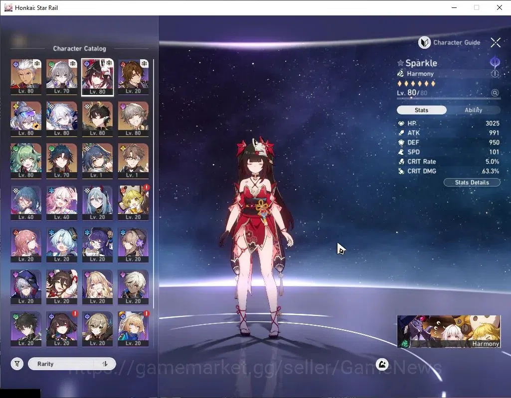 Honkai Star Rail Accounts Asia|TL 64|Elation Team|7 Limited|[(SW999E1,Yao Gu image 4