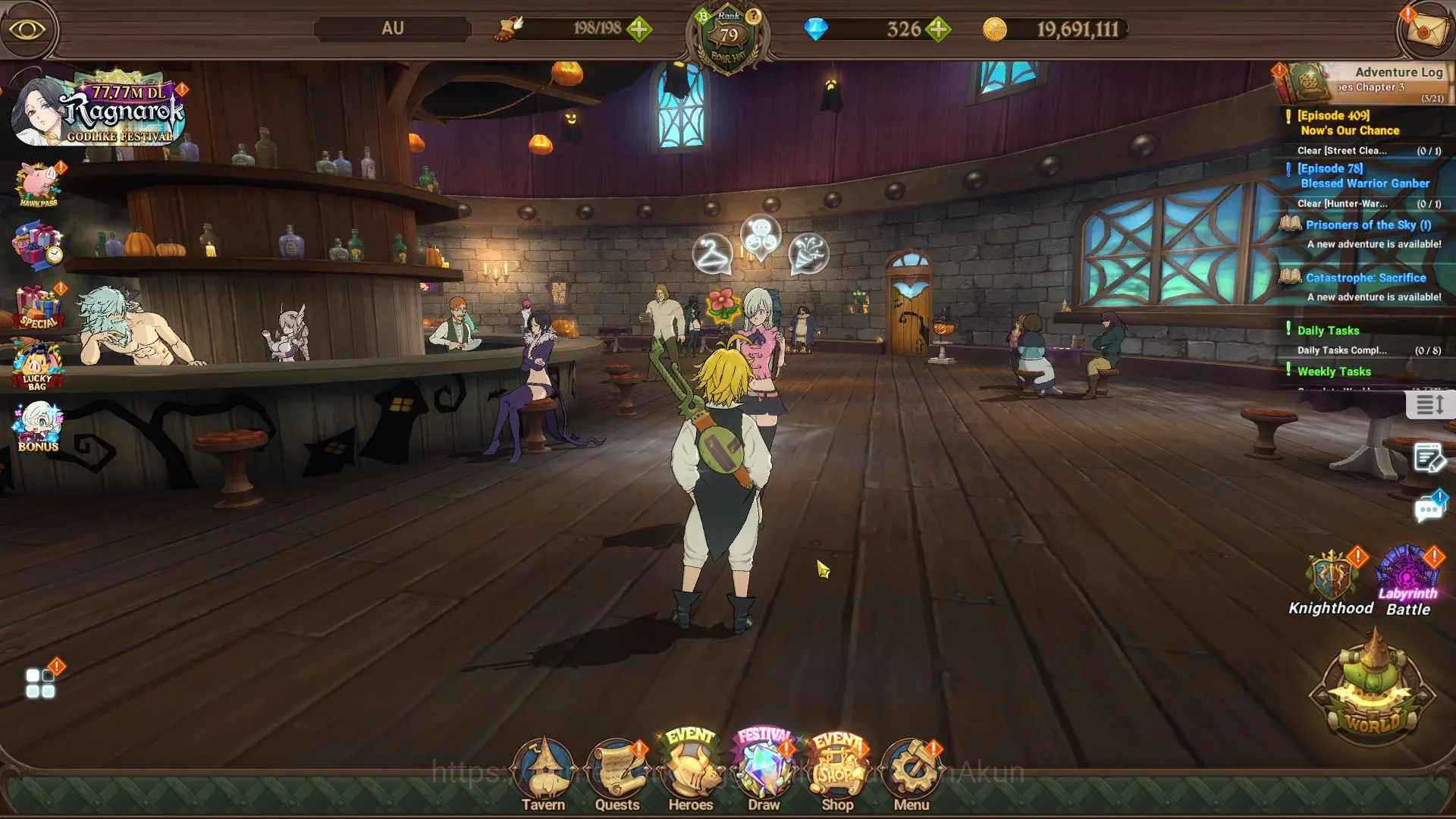 The Seven Deadly Sins: Grand Cross Midgame Asia|3,3MCC|2LR + 5UR + Collab Solev |Belialuin 3/ image 1