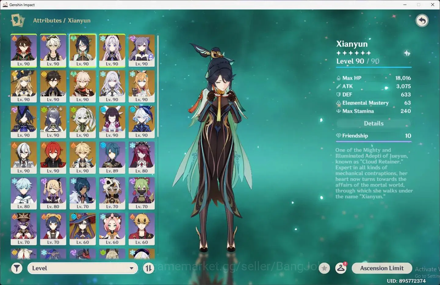 Genshin Impact Accounts ASIA|AR 60| EndGame |13 Limit+8 Sign|(Skirk,Arlecc image 2