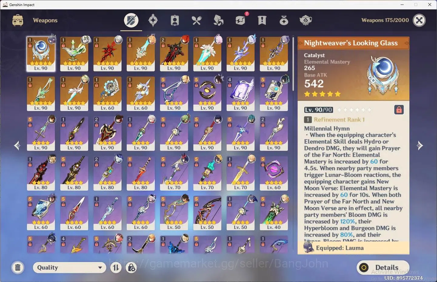 Genshin Impact Accounts ASIA|AR 60| EndGame |13 Limit+8 Sign|(Skirk,Arlecc image 9