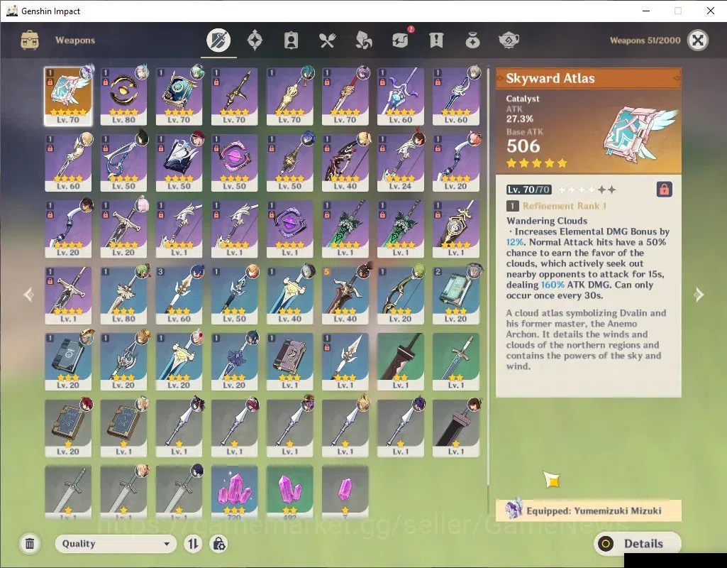 Genshin Impact Accounts ASIA|AR 54|3 Limited + 1 (*5Weapon)|Flins,Neuvilet image 3