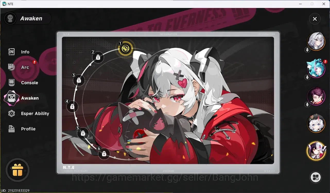 Neverness to Everness Accounts EU | Hunter Lv 3 |4 S-Class (Lacrimosa A1,Hotori), image 3