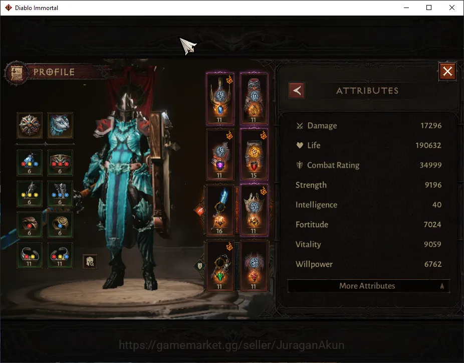 NA - High Heaven|Lv60 (694) Crusader|34K CR|Reso 330|Inferno II|Paragon Slinger|Hell Lv 17|Check SS (DI1022) Diablo Immortal Mid-Tier NA - High Heaven|Lv60 (694) Crusader|34K CR|Reso 3 image 1