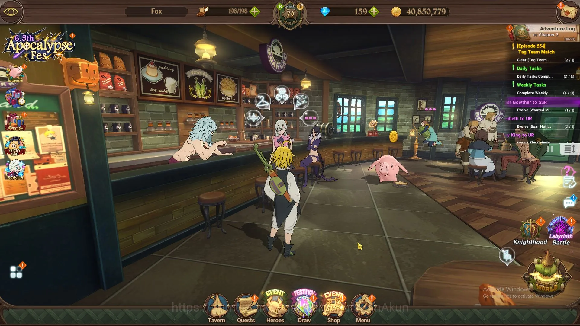 ASIA|4M CC|2LR+9UR+Full Collab Konosuba+159 Gems|Merlin4/6,Elizabeth,Tristan3/6,ODK2/6,Thor2/6,Skuld,Etc|Code Only| (SDS2679) The Seven Deadly Sins: Grand Cross Endgame ASIA|4M CC|2LR+9UR+Full Collab Konosuba+159 Gems|M image 1