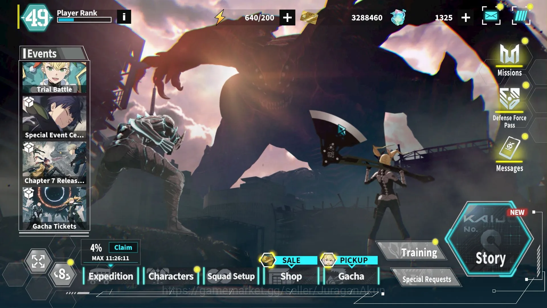 Kaiju No. 8 The Game Accounts MOBILE|MID|5 Limited Banner 11 SSR|Hikari + Sign, Gen Santa + Sign, Kikoru Chirstmas + Sign
