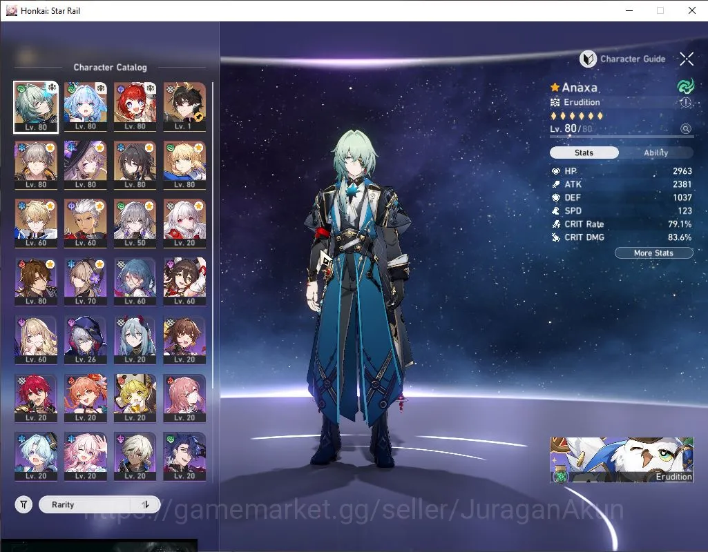 Honkai Star Rail Accounts Mid Game ASIA [TL67] 8 Limited (Cerydra,The Herta,Saber)+Sign [Anaxa,Tribie,Dan Heng,Ruan 4