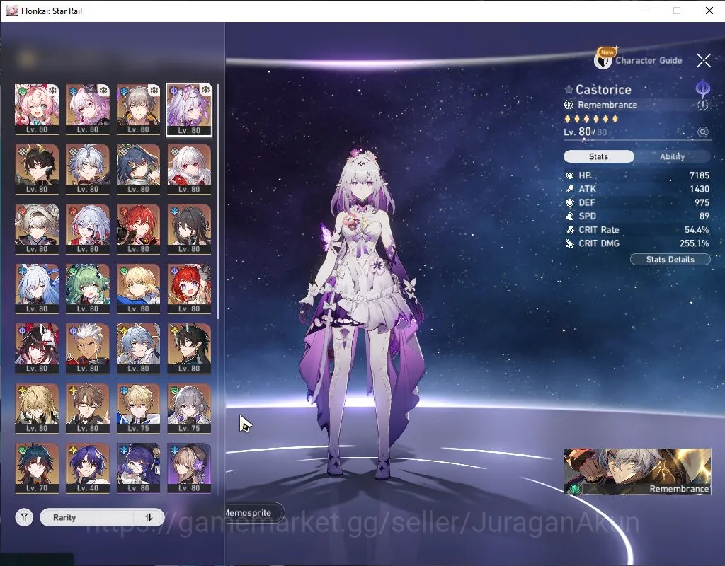Honkai Star Rail Accounts Mid Game ASIA|TL 70|19 Limited|[Jingliu 2