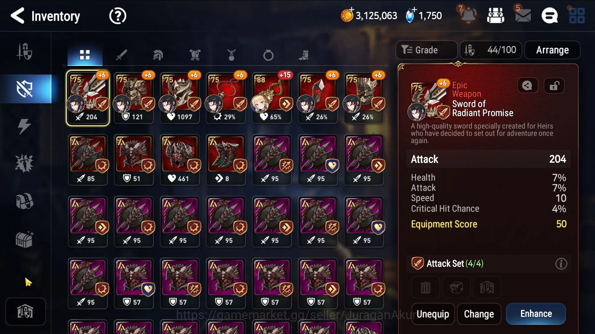 Epic Seven Accounts Starter Asia Unveriv|2ML(Har setti,,Vildred)42Char|1.2K Energy,1.7K STon|POh On Stove(ES2459) 2