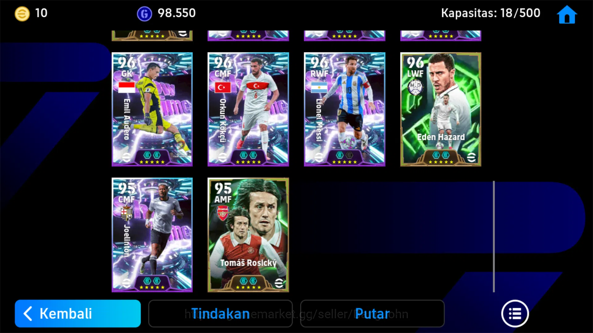 eFootball Accounts Others Power 3191 | Puskas Epic db | Baggio Epic db | Seedorf Epic db | Chielini Epic db | Emil Audero 6