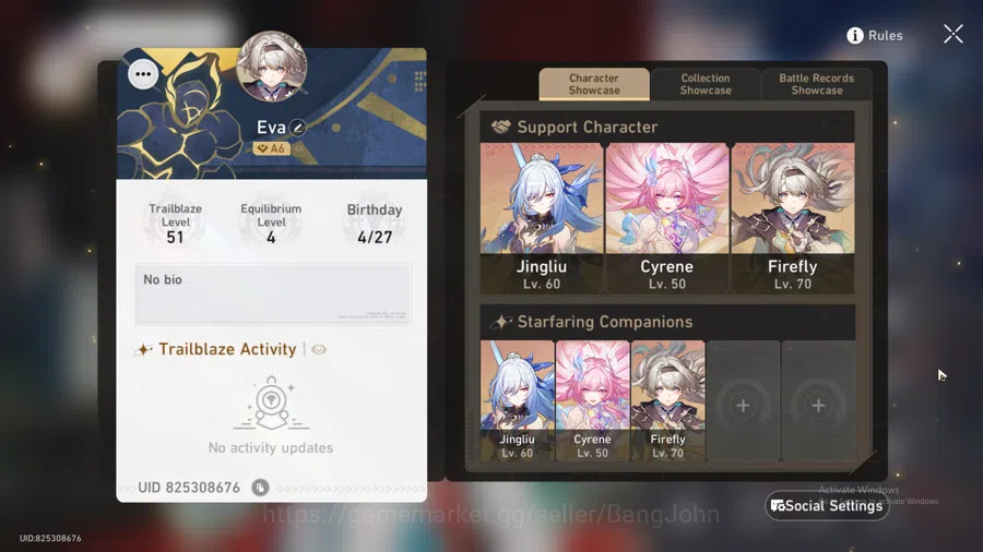 Honkai Star Rail Accounts ASIA | TL 51 | 6 Limited|Firelly,RuanMei,Jingliu,C image 9