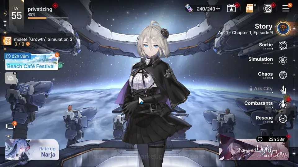 Chaos Zero Nightmare Accounts ASIA|Lv 55|6 SSR(OlgaM2+Sign,HaruM1,Rita,Tiphera,Hugo,Magna)+11 1