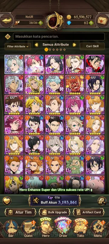 Global |3,1M CC| 1LR + 5UR + Full Collab Konosuba (Elizabeth, FateSkuld, ODK, Thor, Gowther, Mael) |Code Only| (SDS2472) The Seven Deadly Sins: Grand Cross Accounts Midgame Global |3,1M CC| 1LR + 5UR + Full Collab Konosuba (Elizabeth, FateSkuld
