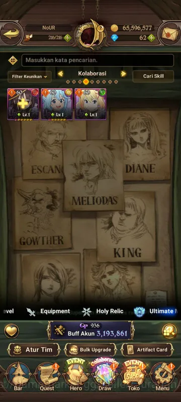 The Seven Deadly Sins: Grand Cross Accounts Midgame Global |3,1M CC| 1LR + 5UR + Full Collab Konosuba (Elizabeth, FateSkuld 3