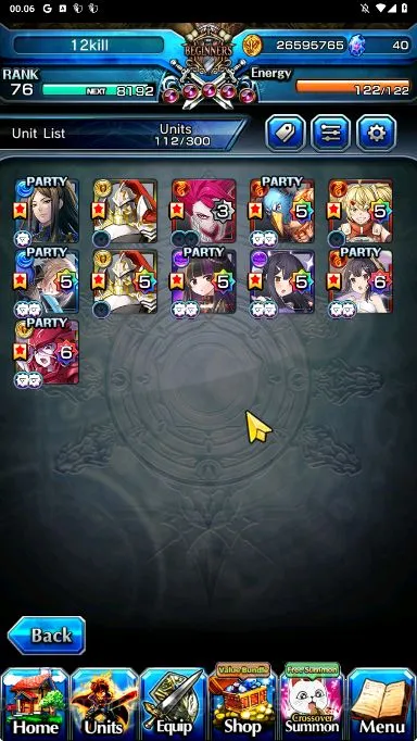 Grand Summoners Accounts Starter Global|Rank 76|11 Ascend [Shalltear,Sunraku,Miyu,SummerMiyu,AiraTW,etc]+Lpot 3