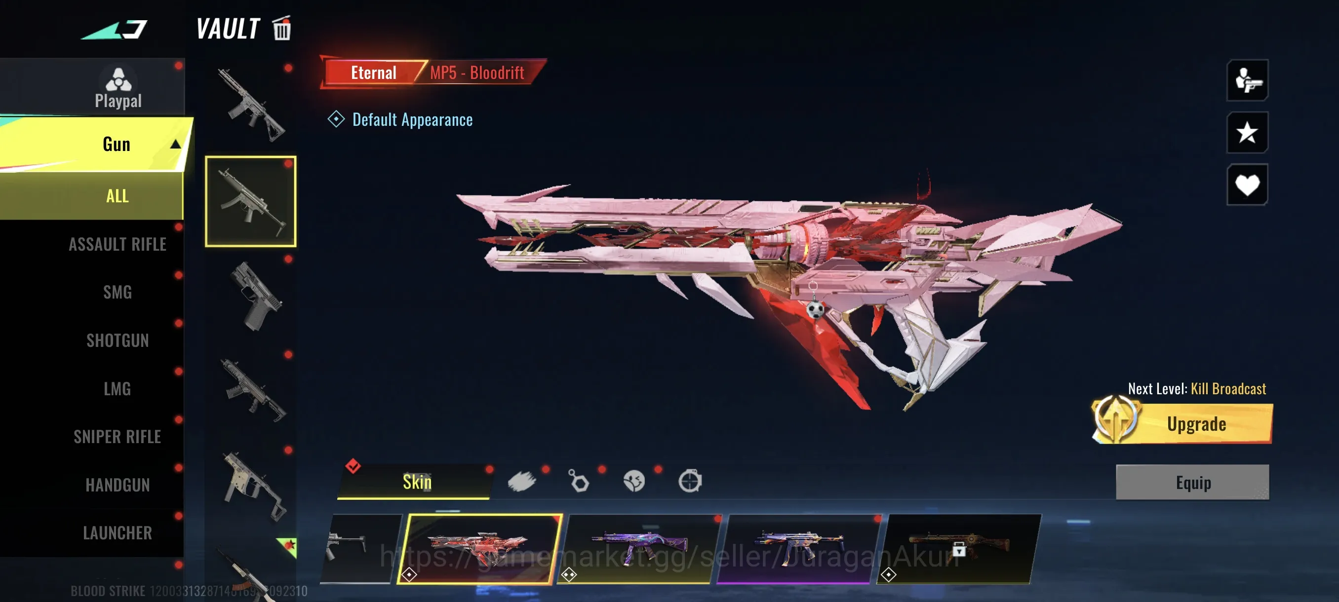 Blood Strike Accounts Mid-Tier Asia|3 eternal Mp5-Bloodrift,Kar98k-Ntherflame|Gold 1697|Lightblade-Limbo|Zero-Nullifier|Log 4