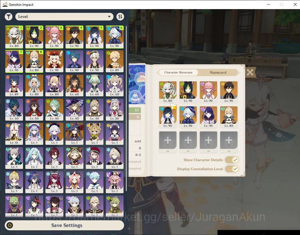 Genshin Impact Accounts ASIA|AR 57|8 Limited+7 [5 Star's Weapon]|Baizhu+Si image 2