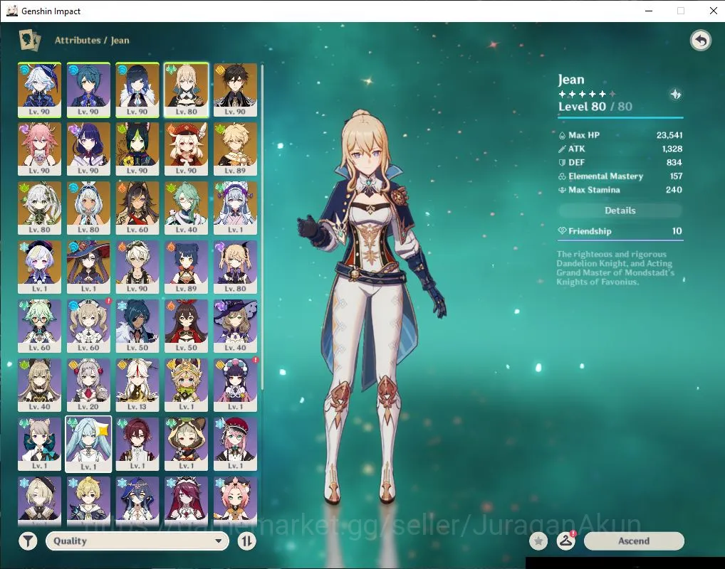 Genshin Impact Accounts ASIA|AR 57|8 Limited+7 [5 Star's Weapon]|Baizhu+Si image 3