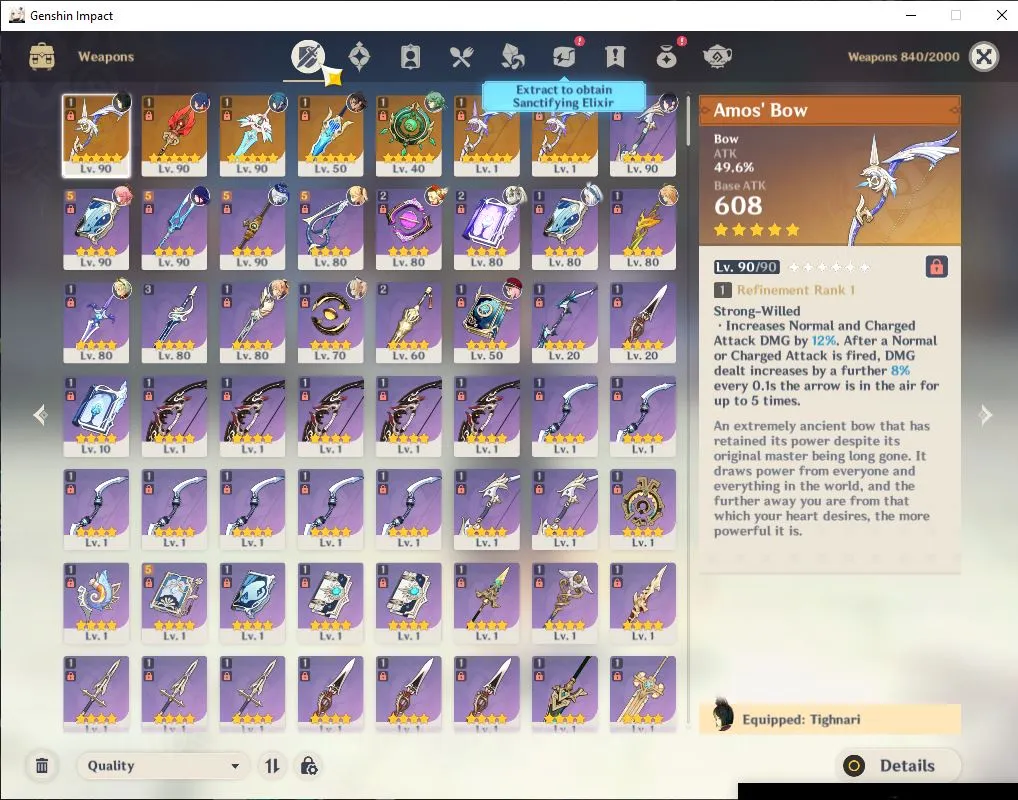 Genshin Impact Accounts ASIA|AR 57|8 Limited+7 [5 Star's Weapon]|Baizhu+Si image 4
