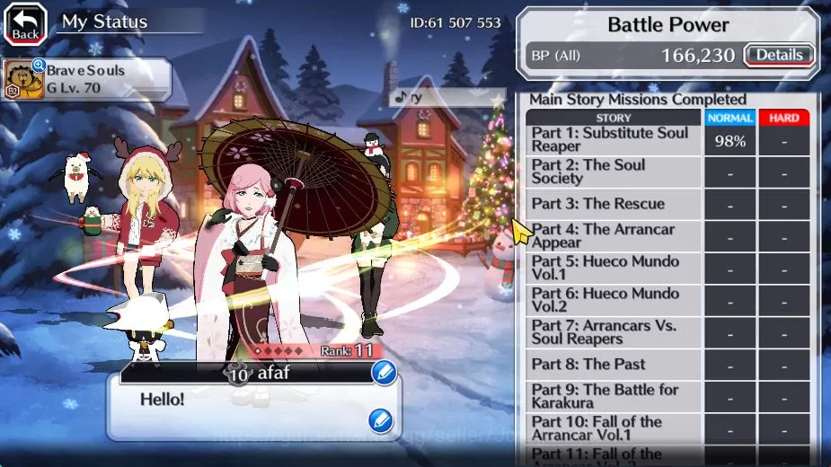 Bleach: Brave Souls Accounts [GLOBAL]11K Orbs+Fresh All Story|4 MT[BTW Christma image 3