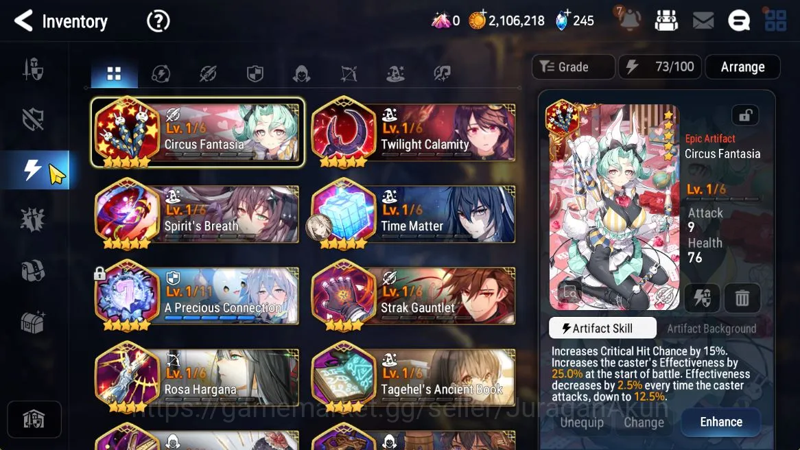 Epic Seven Accounts Starter Global Unverif|Fresh Starter|2 ML(Har setti, Solitaria of the Snow) Lilias,Taeyou,etc|POH 4